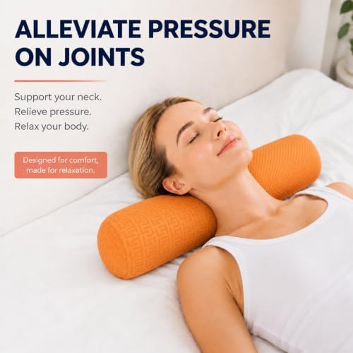 Neck Roll Pillow, Cervical Neck Pillow Bolster Pillow - Image 3