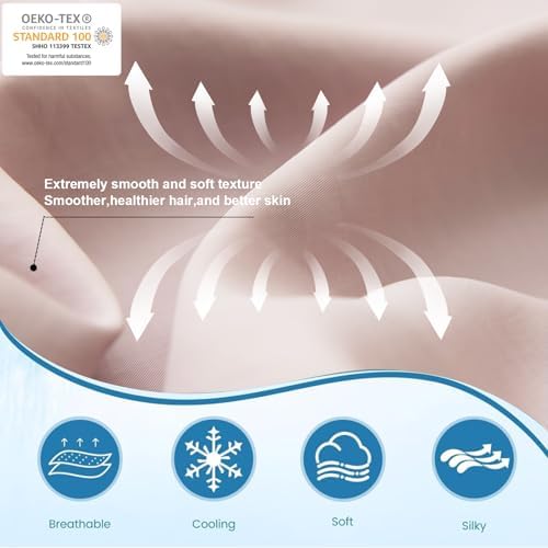 Cooling Pillow Cases Set of 2, King Size Cool Pillowcases - Image 4
