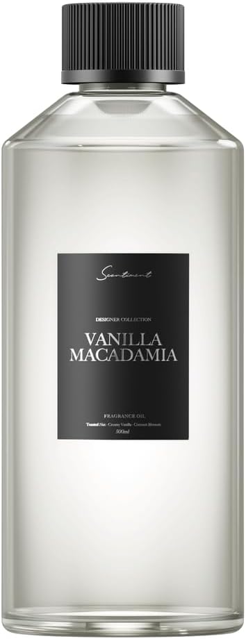 Scentiment Diffuser Oil - Vanilla Macadamia Fruit | Home Aromatherapy Fragrance Oil (500ml)