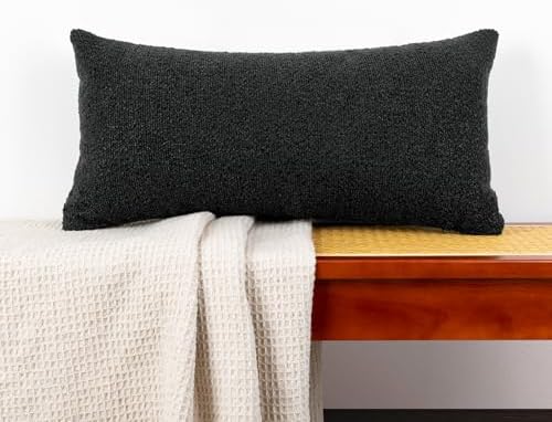JoraLion 14x24 inch Boucle Lumbar Pillow Cover by JoraLion