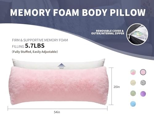 WSOFRLAC Fluffy Full Body Pillow, Long Pillow - Image 6