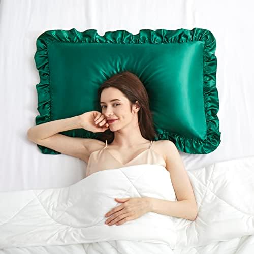 Silky Satin Ruffled Pillow Cases - Image 7
