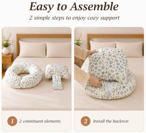 Large Reading Pillow, Back Pillow - Image 6
