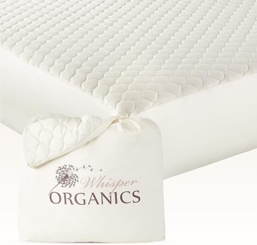 100% Cotton Organic Mattress Pad by WhisperOrganics