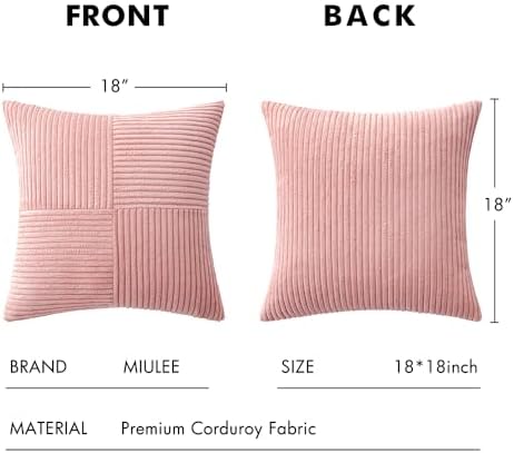 MIULEE Blush Pink Decorative Throw Pillow Covers - Image 6