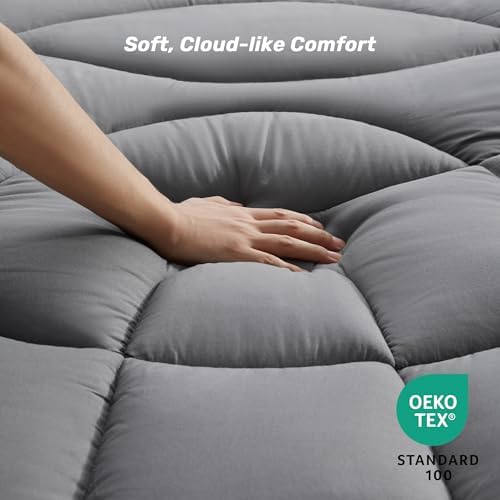 Unikome King Mattress Pad Waterproof Ergonomic Quilted - Image 5