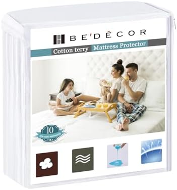 Bedecor Queen Waterproof Mattress Protector, by Bedecor