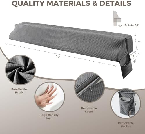 Bed Wedge Gap Filler King Size, Wedge Pillow - Image 6