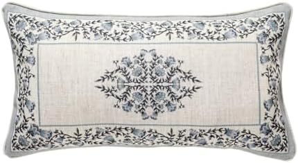 ISAENNE Designer Vintage Linen Throw Pillow Cover by Isaennehomedecoration
