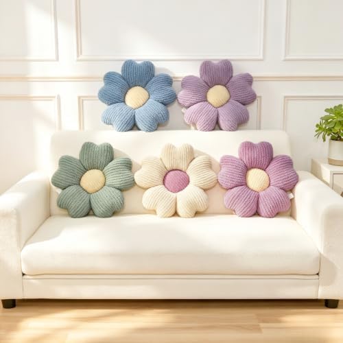 2 Pcs Flower Pillow 15'' Decorative Throw Pillows - Image 4