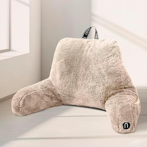 Nestl Fur Reading Pillow, Stylish Back Pillow by Nestl