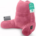 Sasttie Reading Pillow for Bed, Back Pillow for Sitting Up, Rose Pink by SASTTIE