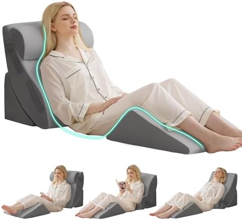 4PCS Wedge Pillow Set for After Surgery by BambulexForaBetterLife