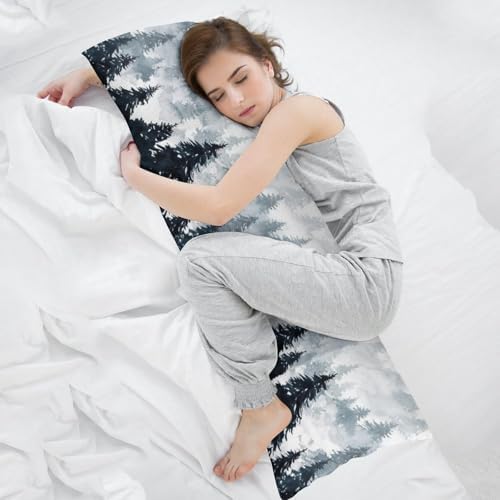 Watercolor Mountain Body Pillow Cover Pillowcase - Image 7