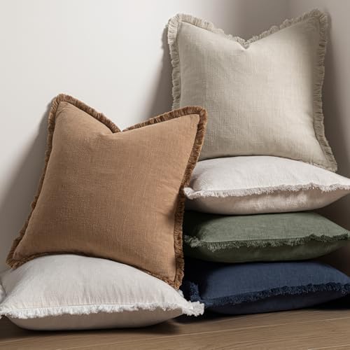 MIULEE Linen Decorative Lumbar Throw Pillow Covers Natural Beige 12x20 - Image 7
