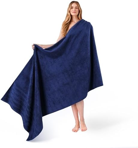 American Soft Linen 100% Cotton Luxury Turkish Towels, 35x70 XL Bath Sheet by AmericanSoftLinen