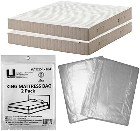 Uboxes King Mattress Poly Covers - Image 2