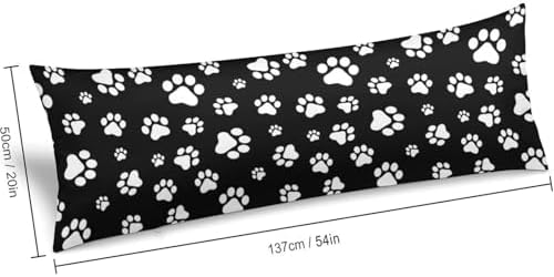 Dog Cat Paw Print Body Pillow Cover Pillowcase - Image 2
