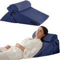 Bedluxe Wedge Pillow Set for After Surgery, Orthopedic Bed Wedge by Bedluxe