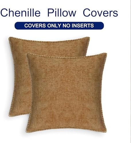CaliTime Decorative Couch Throw Pillow Covers 18 X 18 Inches Apricot Brown - Image 6