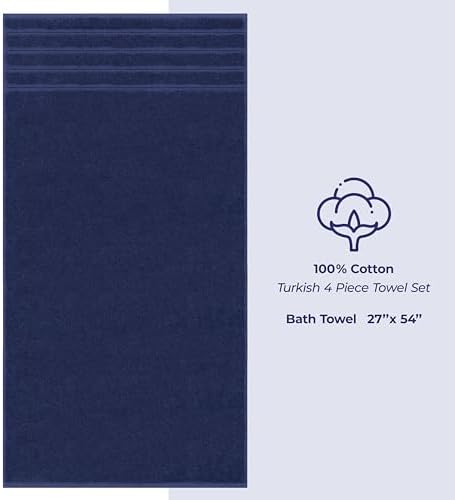 American Soft Linen 100% Cotton Luxury Turkish Towels, 4 PC Bath Towel Set - Image 4