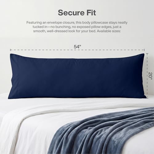 QUEENSBAY Body Pillow Case, 1 Pack, Soft Microfiber Long Pillow Cover, - Image 4