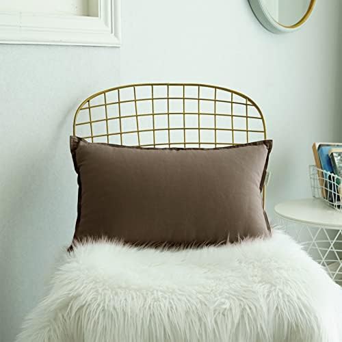 Jeanerlor Natural Cotton Linen Green Decorative 12"x20" Throw Pillow Case - Image 6