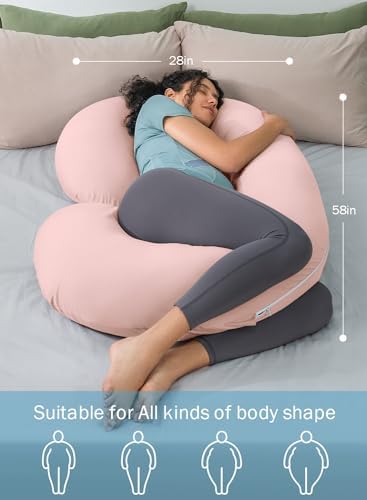 INSEN Cooling Pregnancy Pillow, Maternity Pillow - Image 6