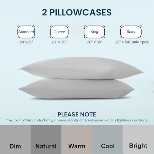 Cooling Pillow Cases Set of 2, Standard Size Cool Pillowcases - Image 6
