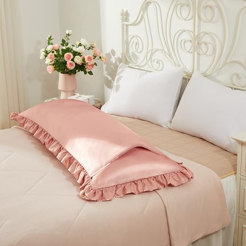 Rose Gold Satin Pillowcases Body Pillow - Image 4