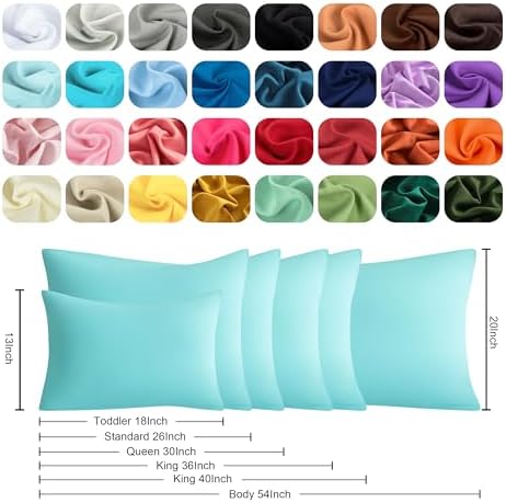 Standard Pillow Cases, 2 Pack, 20x26 in, Microfiber - Image 6