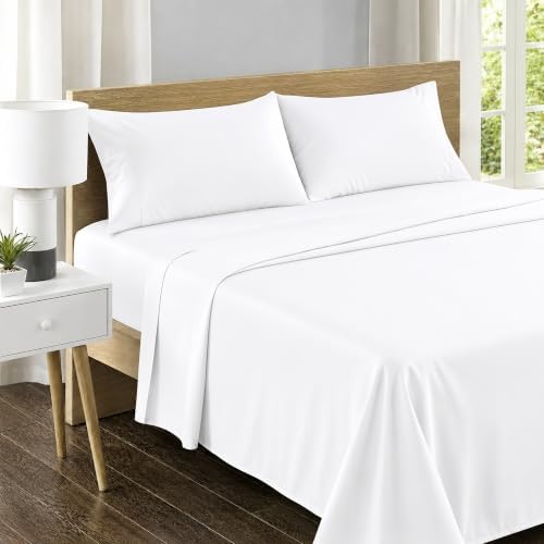 Feather & Stitch 100% Cotton Sateen 500 TC Full Size Bed Sheet Set - Image 2