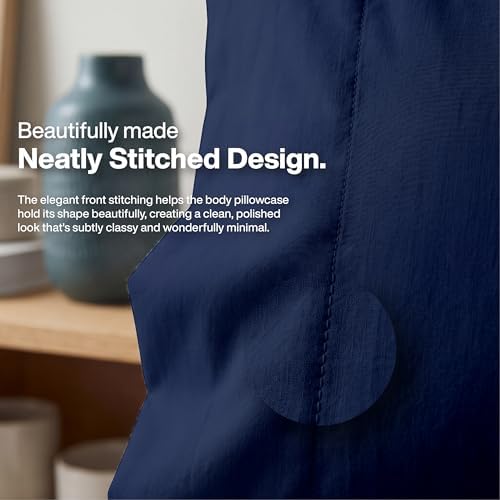 QUEENSBAY Body Pillow Case, 1 Pack, Soft Microfiber Long Pillow Cover, - Image 2