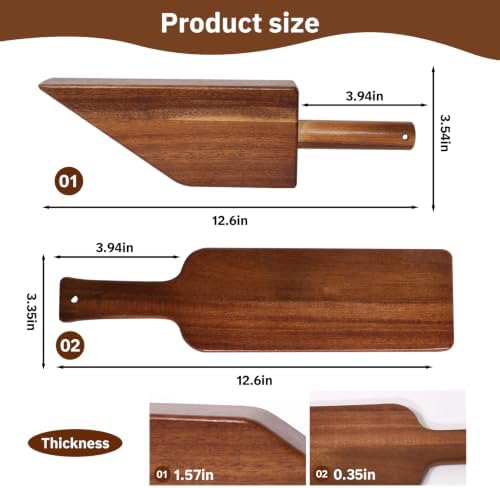 2Pcs Acacia Wood Mattress Lifter & Sheet Tucker Tool Set - Image 2