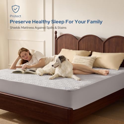 BEDLORE Waterproof Mattress Protector, Twin Size Mattress Pad - Image 2