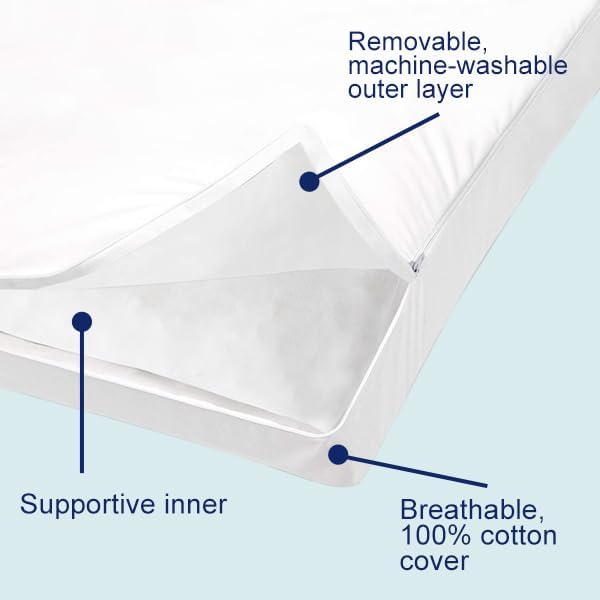 ACCURATEX Hybrid Pillow for Sleeping, Adjustable Shredded Memory Foam Pillow Core with Fluffy Down Alternative Fill Removable Cotton Cover,for Side,Back,Stomach Sleepers,Standard Size