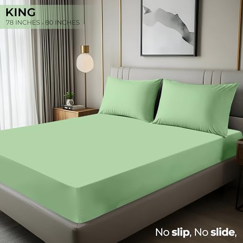 King Fitted Sheet, Ultra Soft Fits Up to 15 Inch Deep Pocket - Image 2