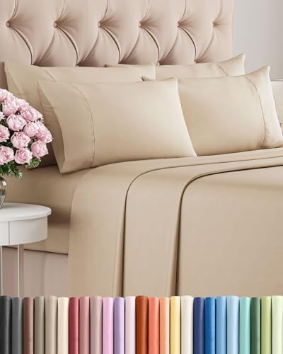 Cal King 6 Piece Bed Sheet Set by CGKUnlimited
