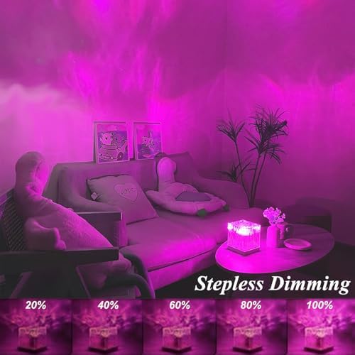 Aurora Projector Light, 16-Color Ambient Lighting Room Decor, Wood Base - Image 5