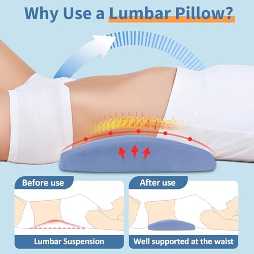 Lumbar Support Pillow for Bed Relief Lower Back Pain - Image 4