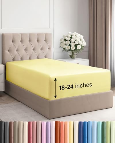 CGK Linens Extra Deep Twin XL Fitted Sheet by CGKUnlimited