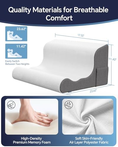 Wedge Pillow Headboard, Memory Foam Bed Wedge Pillow - Image 2