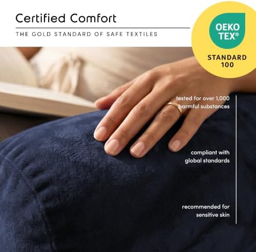 Nestl Reading Pillow for Bed, Back Pillow for Sitting Up in Bed - Image 5