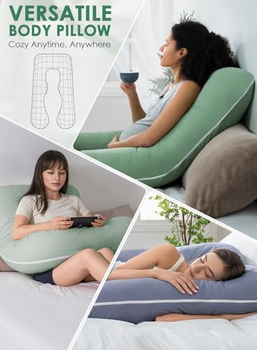 QUEEN ROSE Pregnancy Pillows, Soft Cotton U Shaped Body Pillow - Image 5