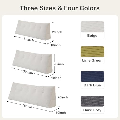 Headboard Pillow Queen, Wedge Pillow Headboard - Image 2