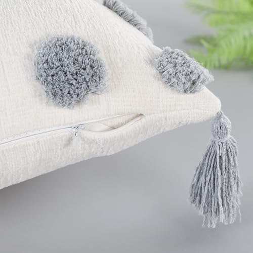 PANOD Decorative Long Lumbar Pillow Cover 16x36 Boho, Super Soft Chenille Extra - Image 5