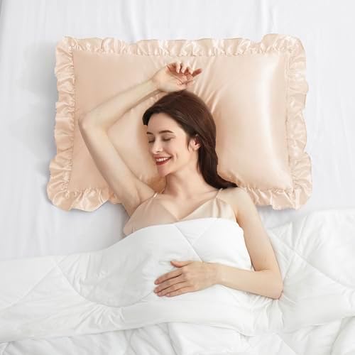 Silky Satin Ruffled Pillow Cases - Image 3
