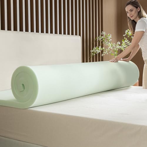 ZINUS 2 Inch Green Tea Memory Foam Mattress Topper, Pressure-Relieving Layer - Image 6