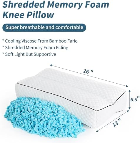 HOMBYS Shredded Memory Foam Knee Pillow - Image 2