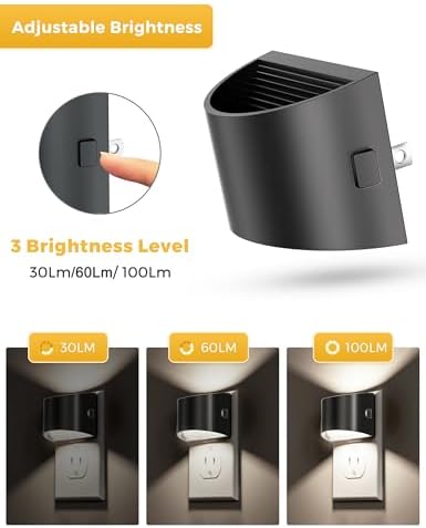 L LOHAS LED Night Lights Plug into Wall, Dimmable Night Light 2 Pack - Image 5